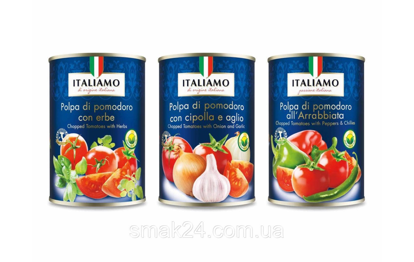 Мякоть помидоров с ароматными травами Polpa di pomodoro con erbe aromatiche Italiamo 425г Италия