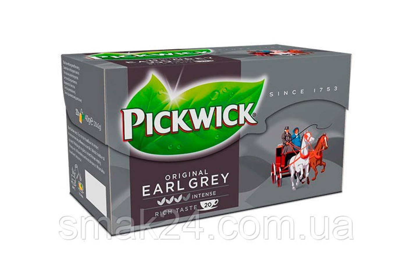 Чай черный с бергамотом Pickwick Earl Grey original  20пак. 40г Нидерланды