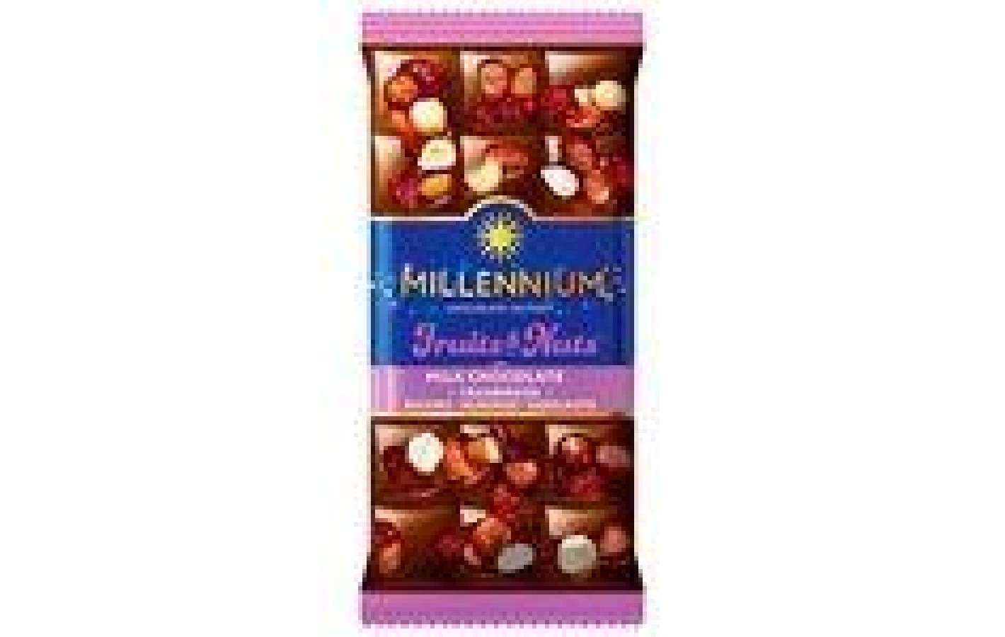 Шоколад молочний з фруктами та горіхами Millennium Fruits&Nuts 140 г Україна