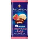 Шоколад молочный с клубничным джемом Millennium Mousse 135г Украина