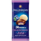 Шоколад молочний із чорничним джемом Millennium Mousse 135 г Україна