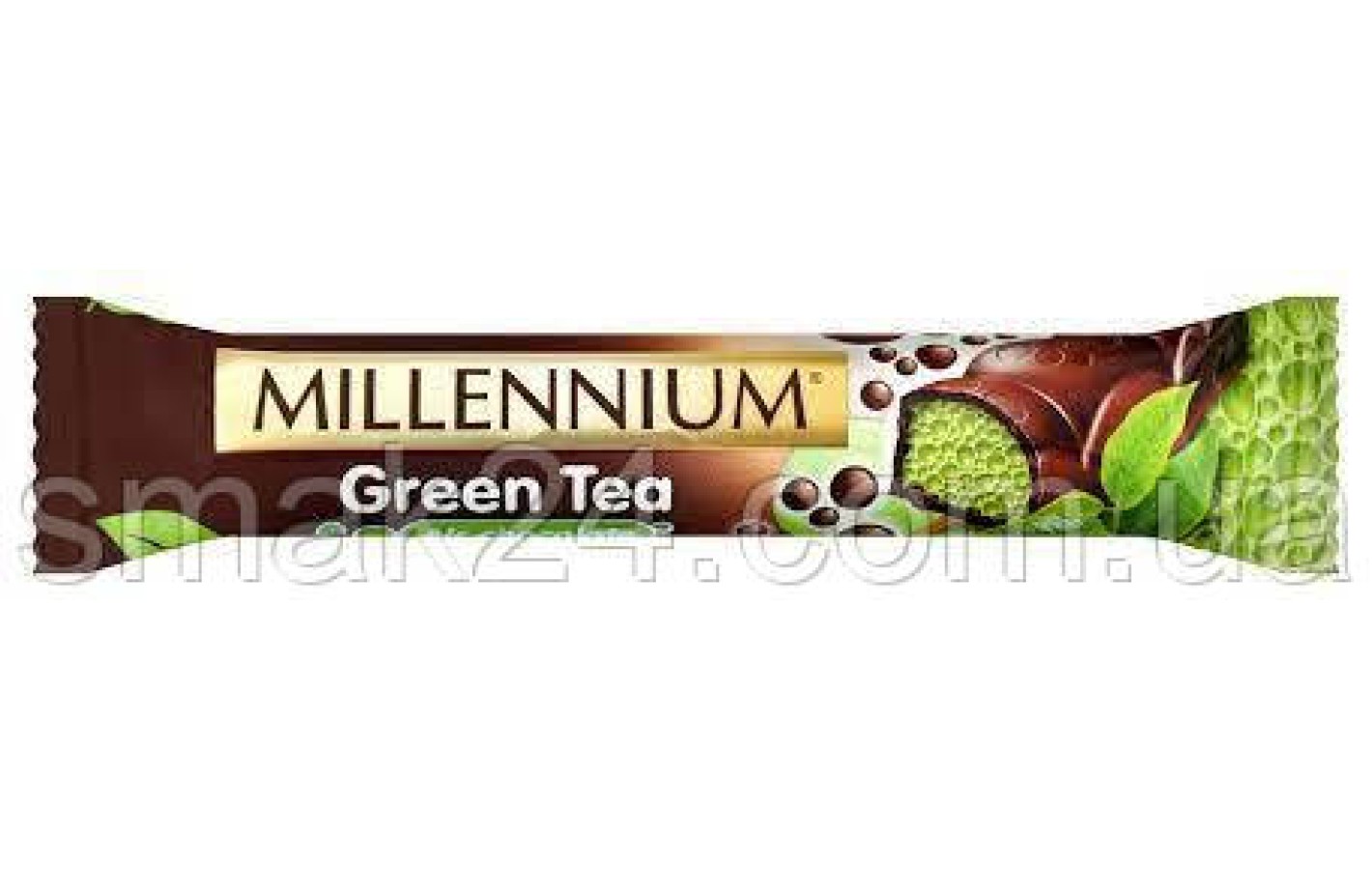 Шоколад пористий чорний Millennium Green Tea 32 г Україна
