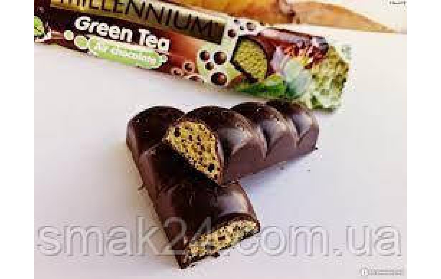Шоколад пористий чорний Millennium Green Tea 32 г Україна
