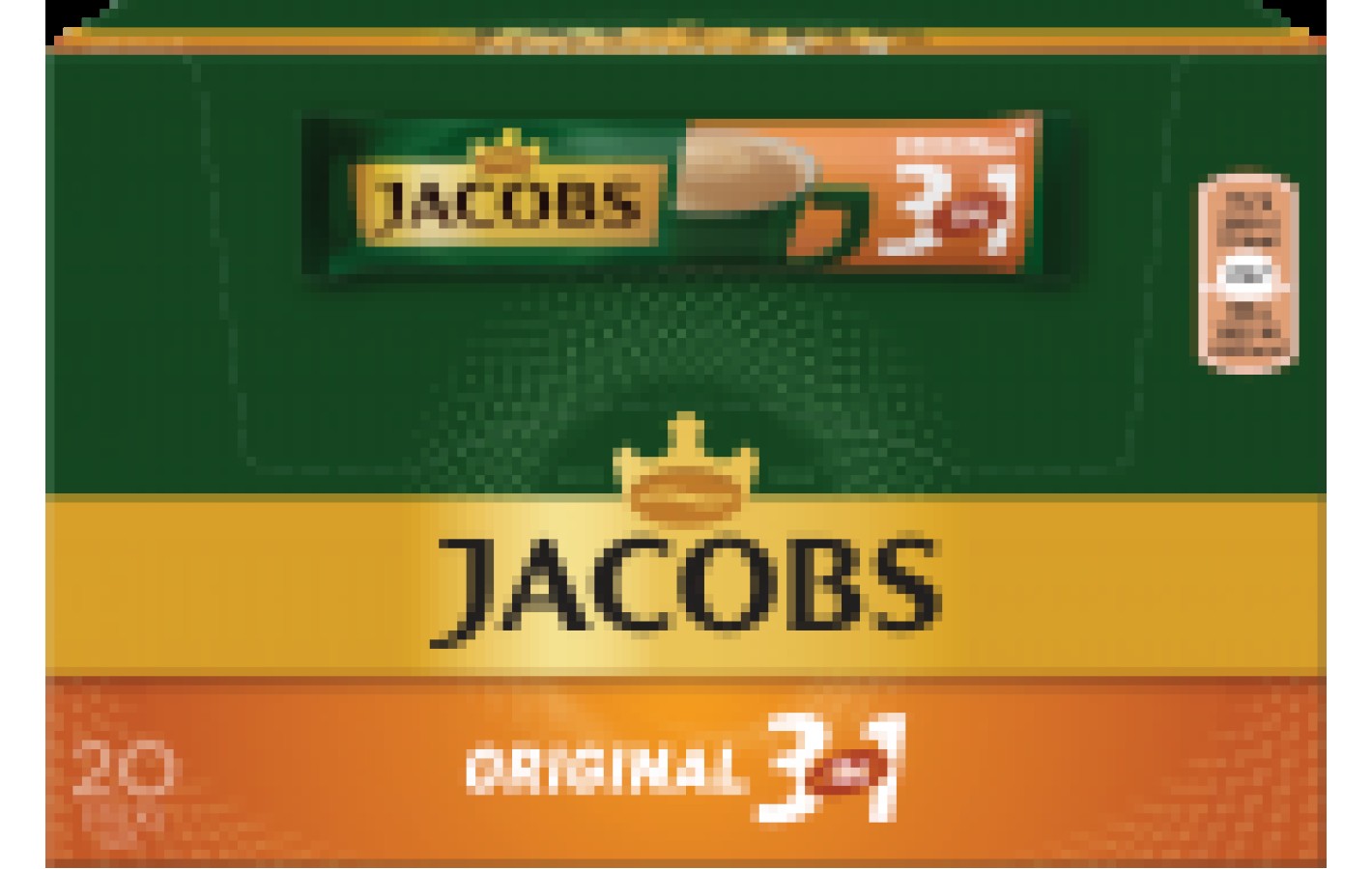 Кава розчинна Jacobs Original 3 в 1 в стиках 20х15,2 г 304 г Нідерланди