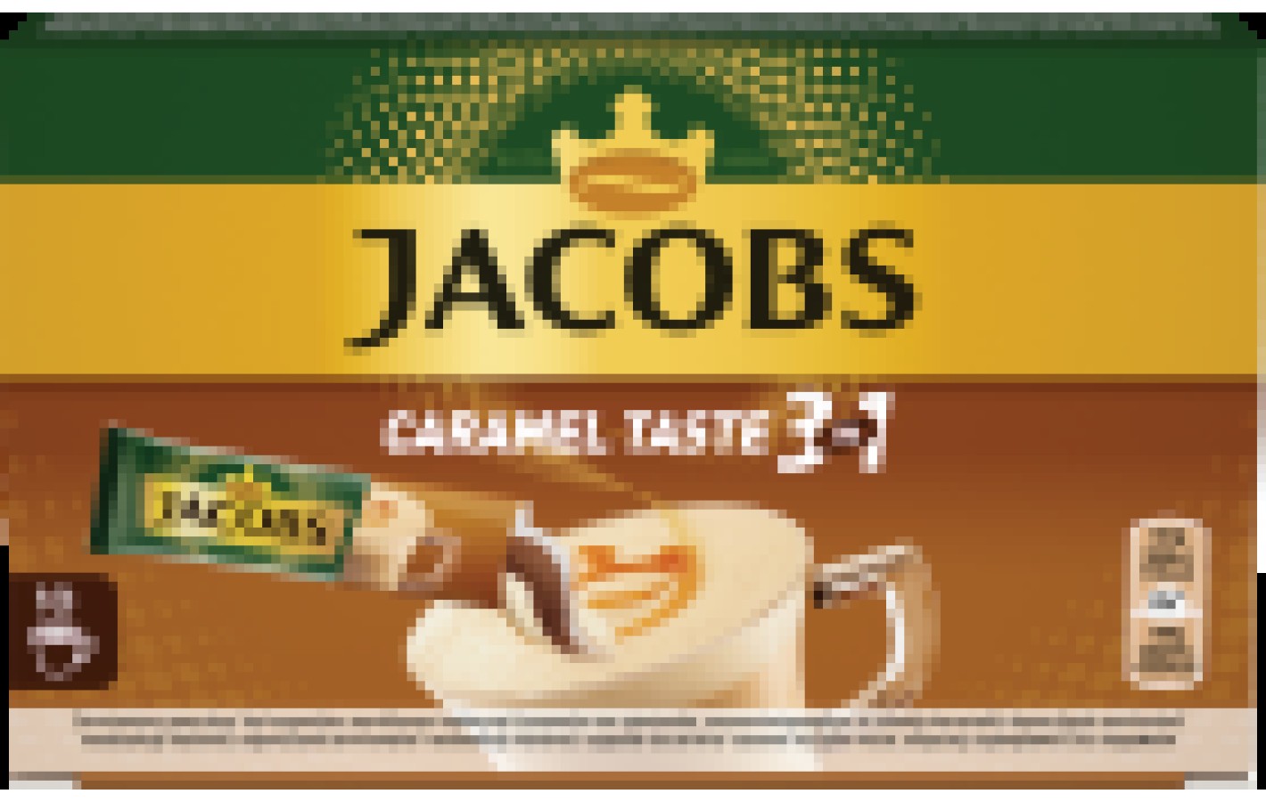 Кофе растворимый Jacobs Caramel Taste 3 в 1 в стиках 10х16,9г 169г Нидерланды