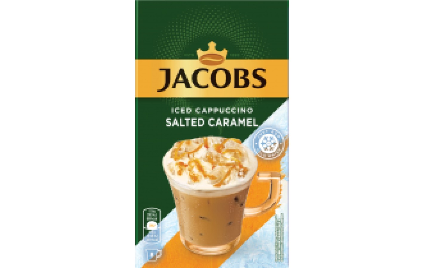 Кофе растворимый Jacobs Iced Cappuchino Salted Caramel в стиках 8х17.8г 142.4г Нидерланды