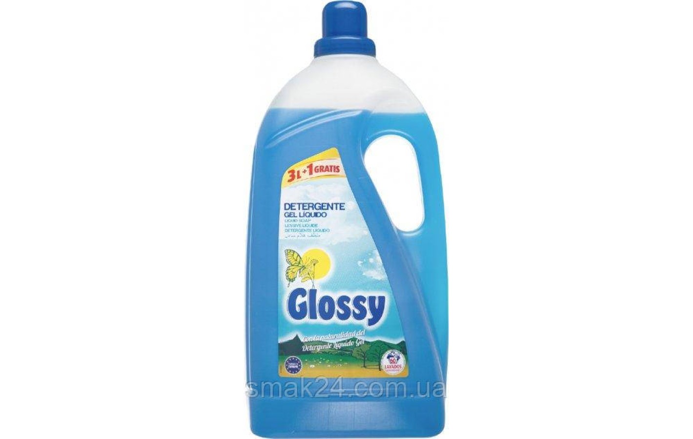 Гель для прання Glossy 4 л (3+1 л) 60 прань Іспанія