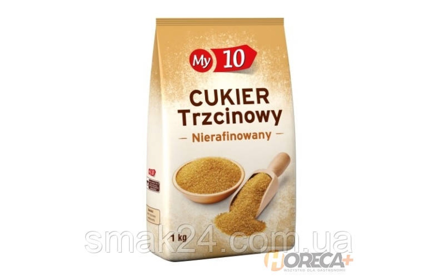 Сахар тростниковый коричневый нерафинированный Cukier Trzcinowy My10 1кг Польша