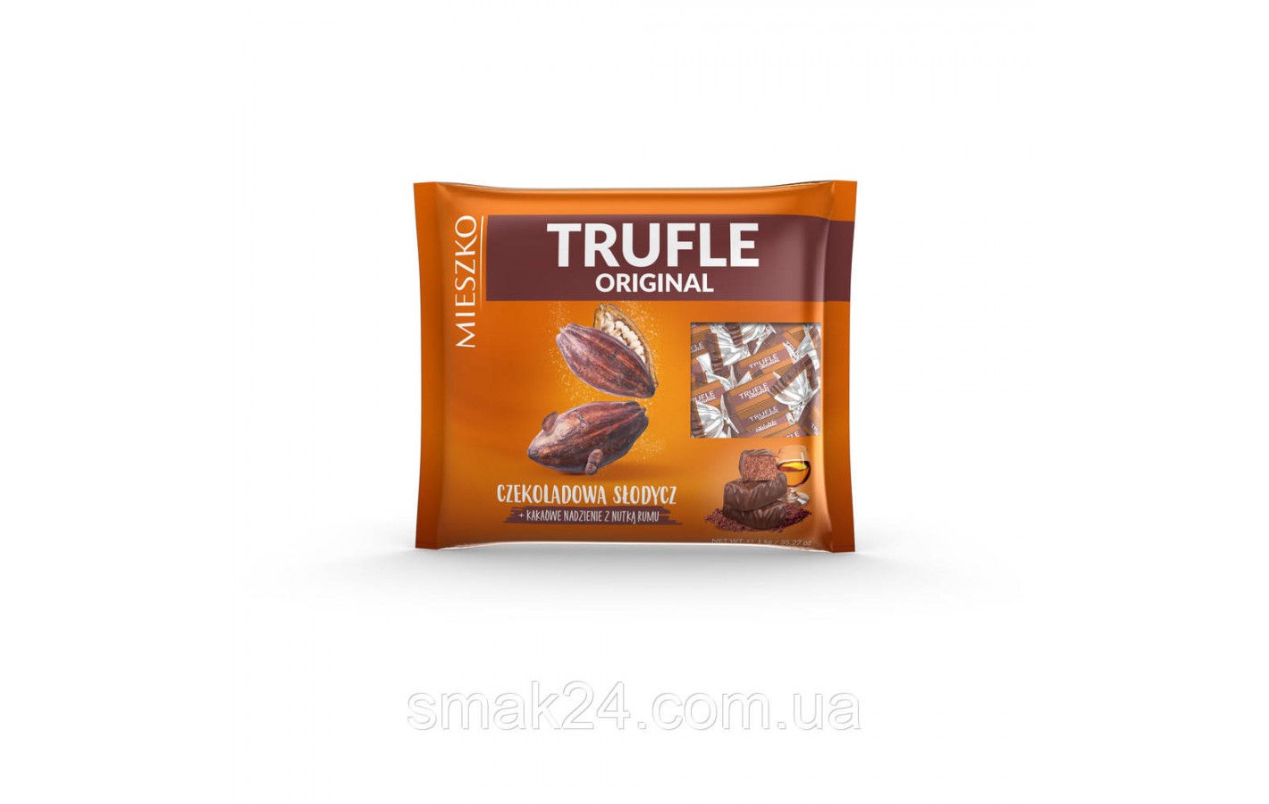 Конфеты шоколадные с ромом TRUFLE ORIGINAL z nutka rumu Mieszko 1 кг Польша