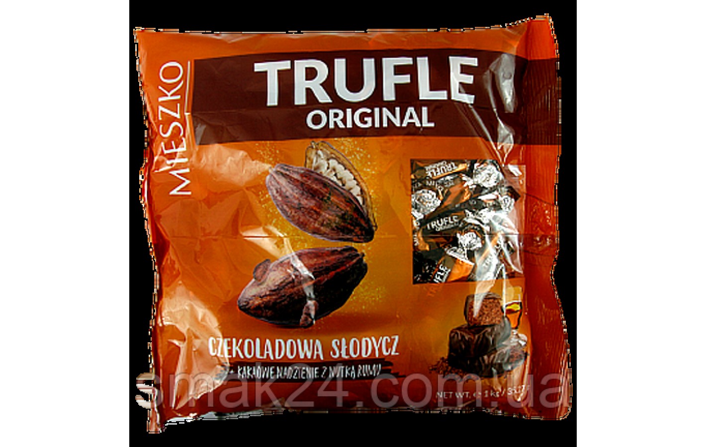 Конфеты шоколадные с ромом TRUFLE ORIGINAL z nutka rumu Mieszko 1 кг Польша