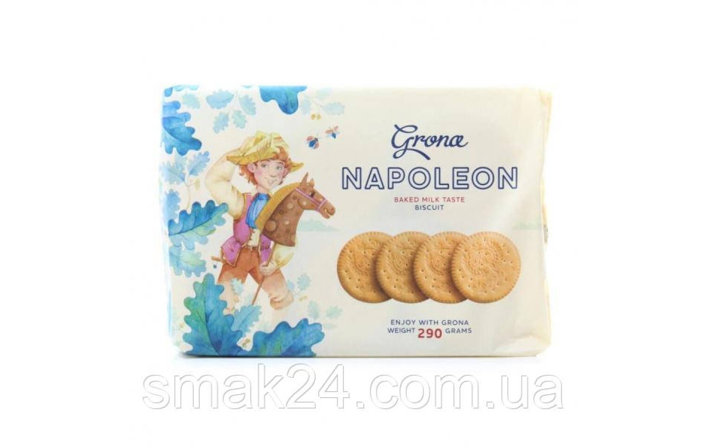 Печиво Наполеон затяжне зі смаком топленого молока ТМ Grona (6*48.33г) 290 г Україна