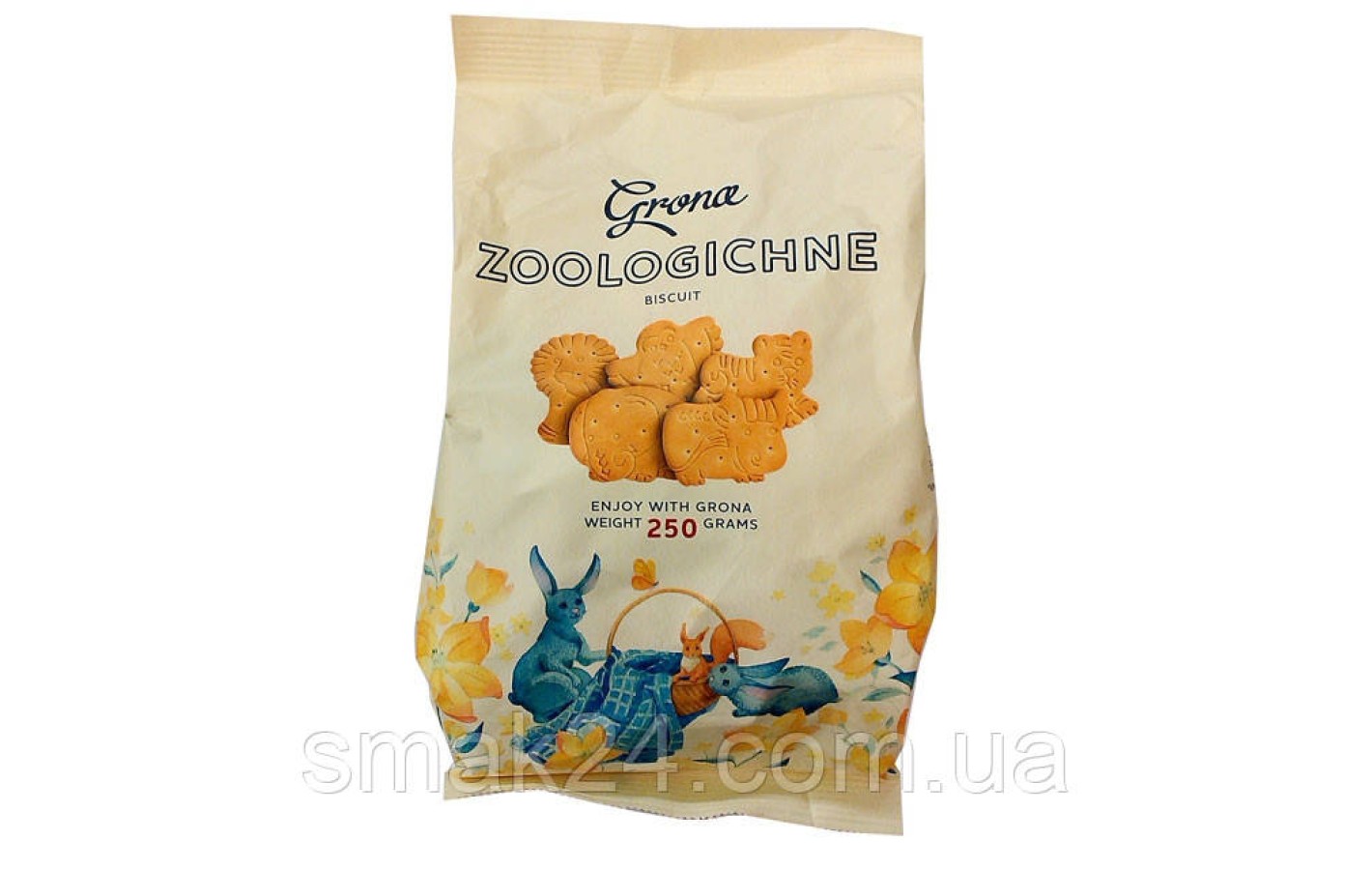 Печиво Зоологічне затяжне Zoologichne ТМ Grona 250г Україна