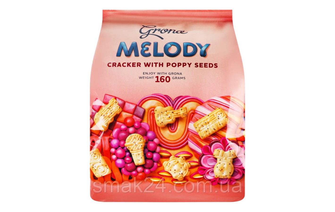 Крекер з маком Melody ТМ Grona 160 г Україна
