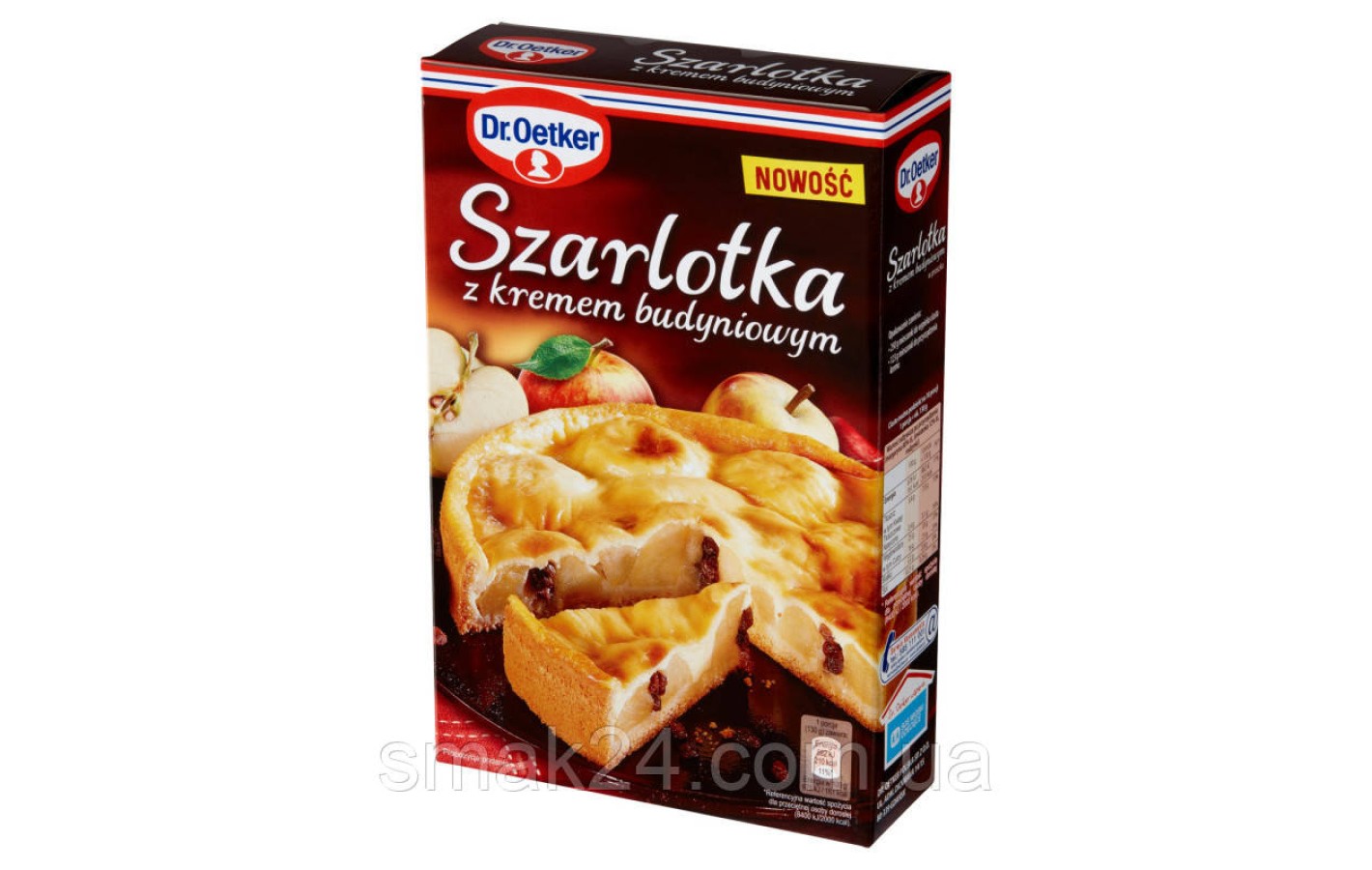 Суміш для яблучного пирога з заварним кремом Dr. Oetker Szarlotka z krem budyniowym 373 г Польща