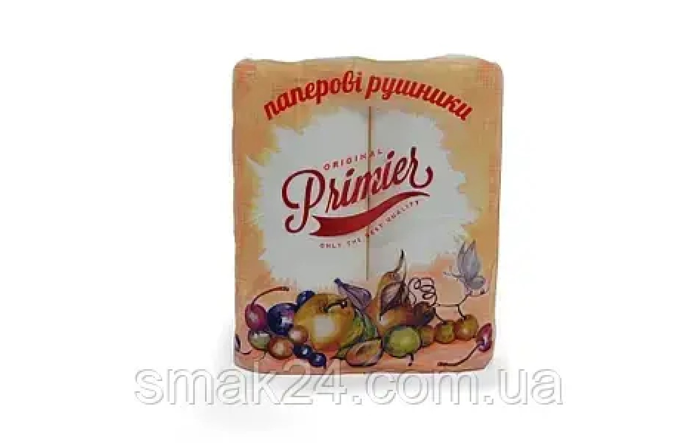 Рушники паперові двошарові Primier Original 50 шт. 2 рулони