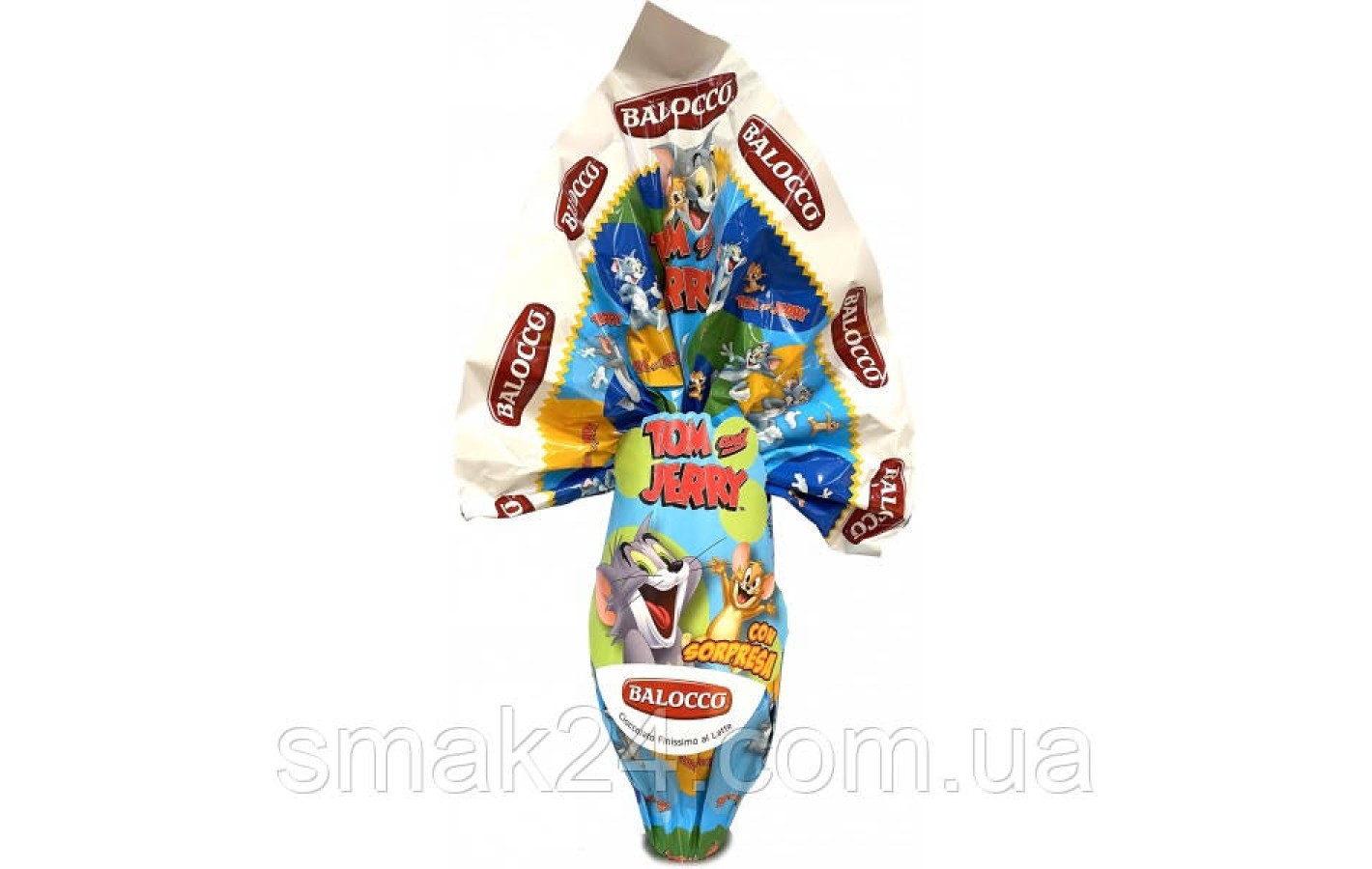 Шоколадне яйце з сюрпризом Balocco Tom&Jerry 140 г Італія