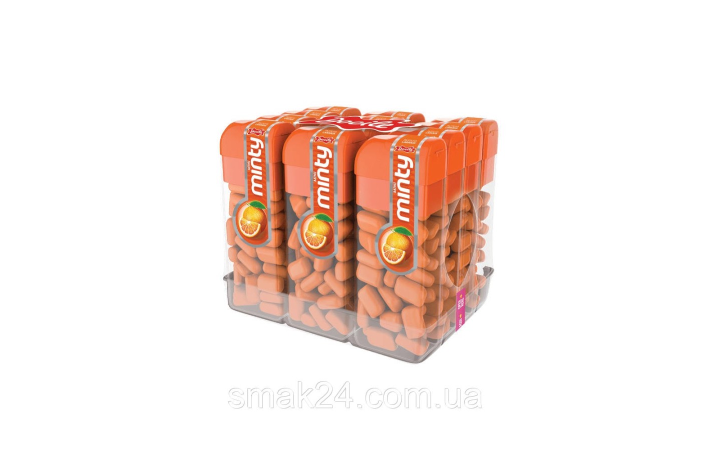 Драже с апельсиновым вкусом Docile Minty (12x14г) 168г Бразилия