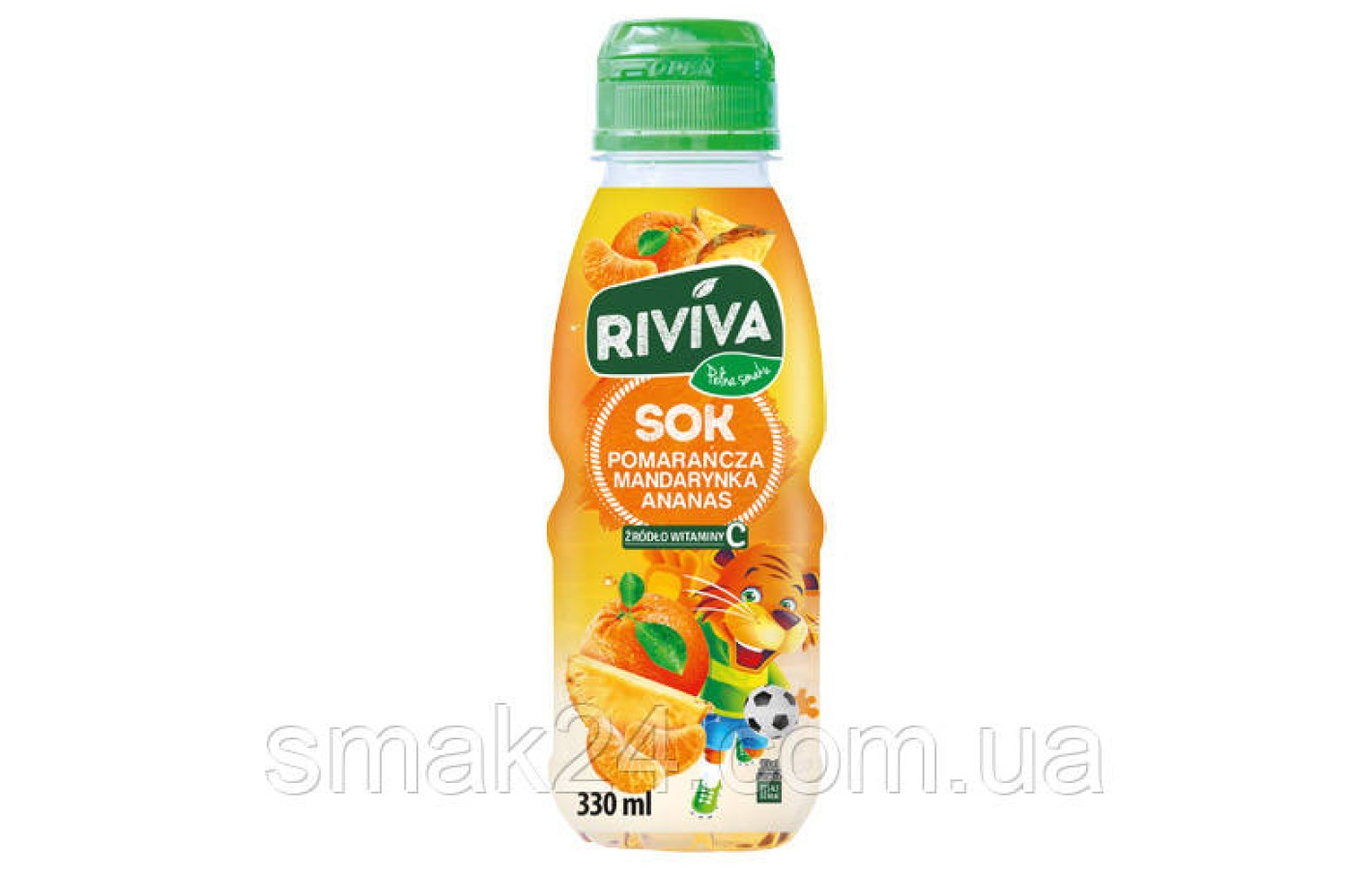 Сок фруктовый смесь апельсиновый-мандариновый-ананас с витамином С Riviva 330мл Польша