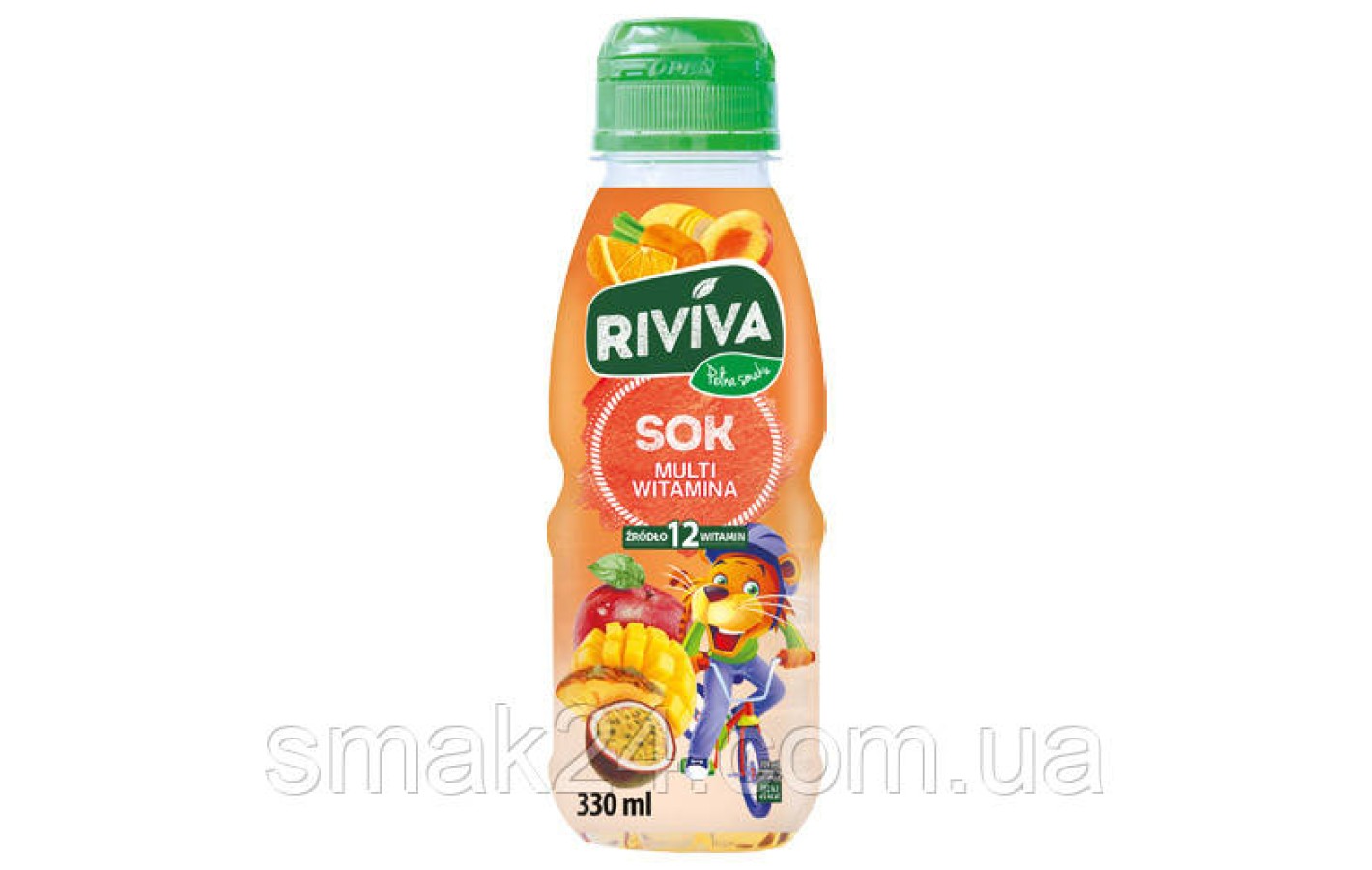 Сок мультивитаминный 12 витаминов Riviva 330мл Польша