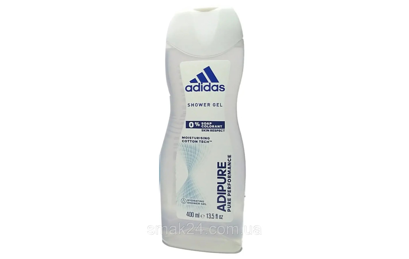 Гель для душу зволожувальний Adidas Adipure pure performance 400 мл Іспанія