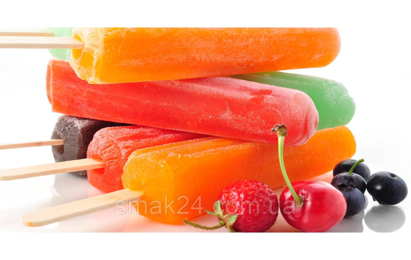 Лід-морозиво фруктове Candy Planet (арбуз, апельсин, лимон, полуниця, малина) (10х50 мл) 500 мл Польща