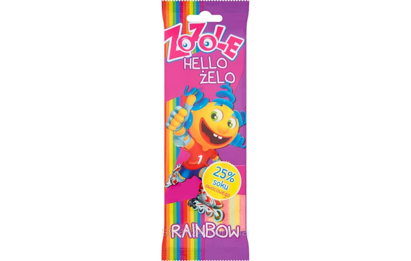 Желейні цукерки Радужне желе Zozole Rainbow Jellies 75г Польща