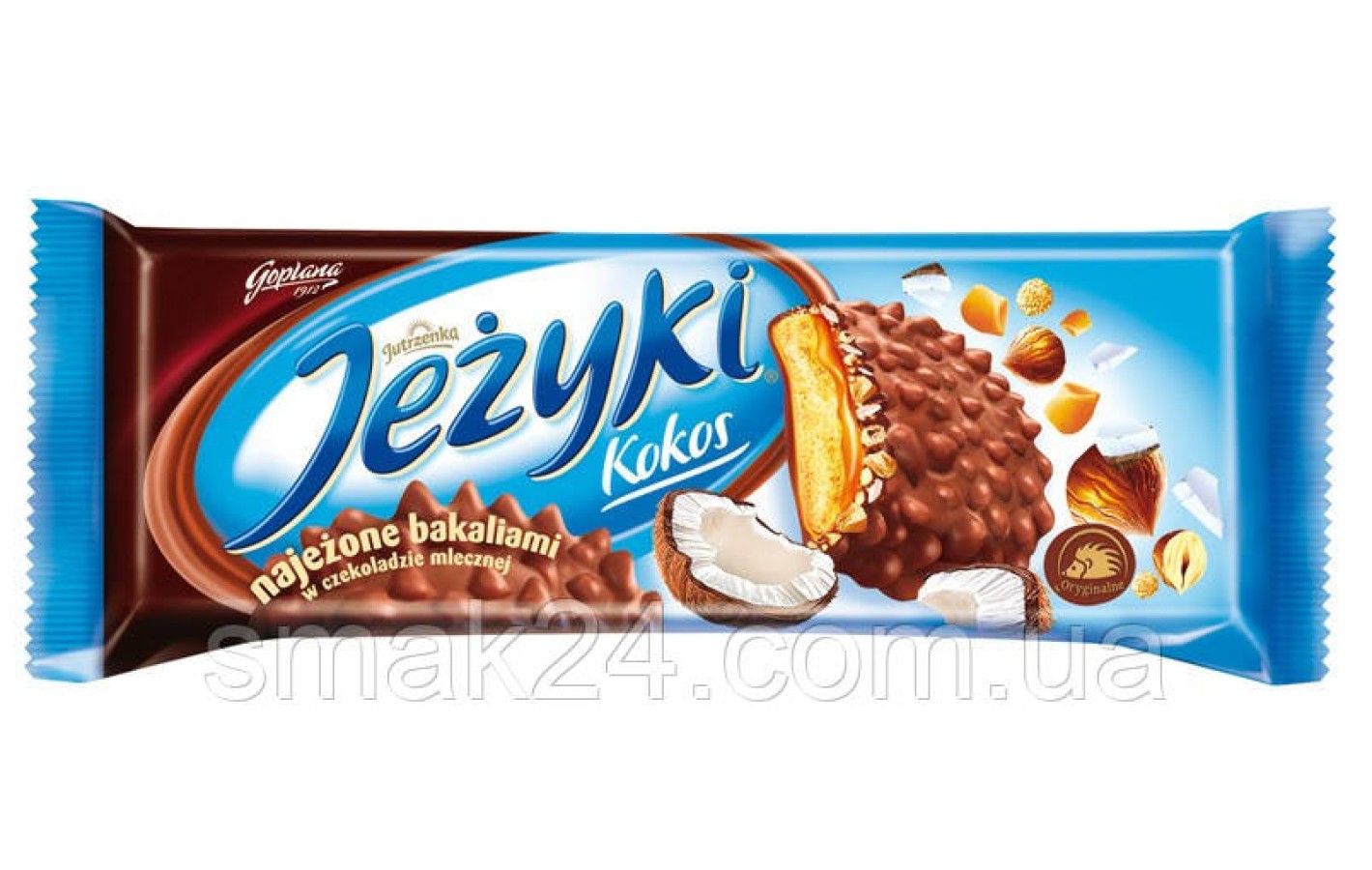 Печиво в шоколаді з кокосом Jezyki coconut Goplana, 140 г Польща