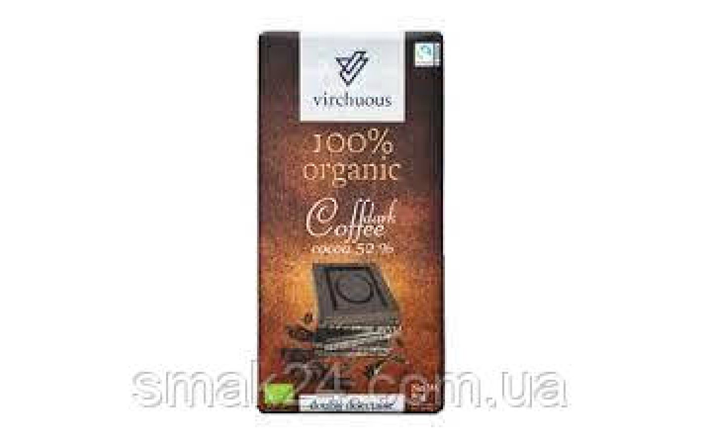 Шоколад чорний 100% Organic Virchuous Dark Coffee 80 г Іспанія