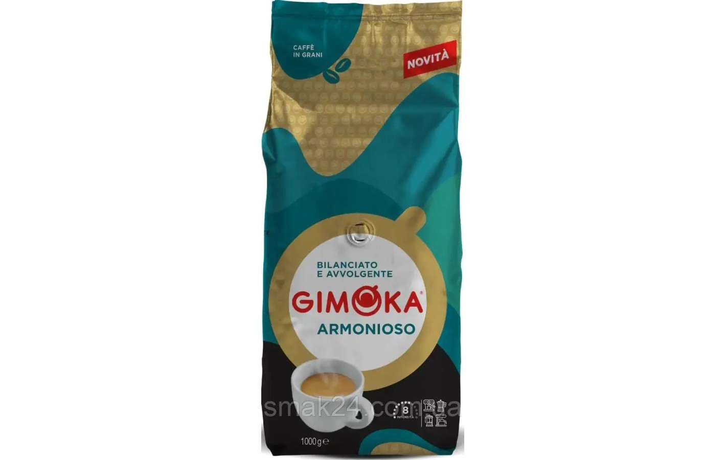 Кофе в зернах Gimoka Armonioso 1кг Италия