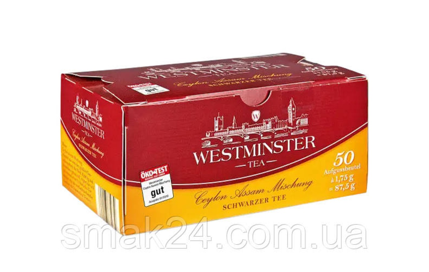 Чай ЕКО чорний Westminster (50 шт.х1,75 г) 87,5 г Німеччина