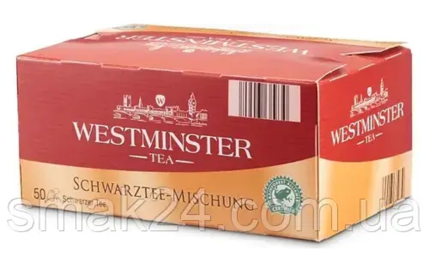 Чай ЕКО чорний Westminster (50 шт.х1,75 г) 87,5 г Німеччина