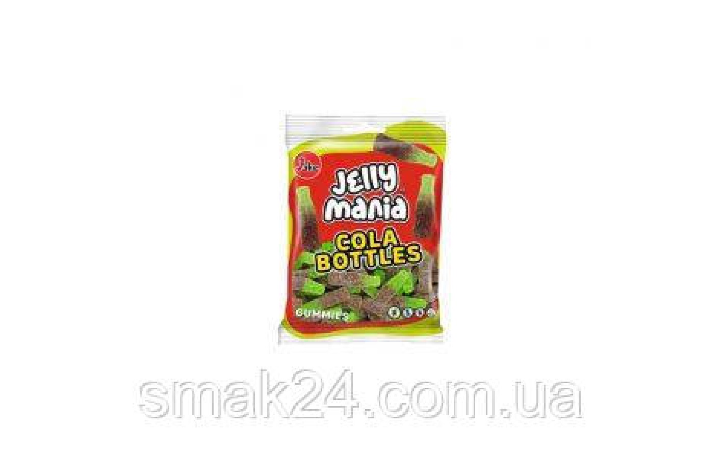 Желейные конфеты БЕЗ ГЛЮТЕНА И ЛАКТОЗЫ Jelly Mania Cola Bottles Gummies Jake 100г Испания