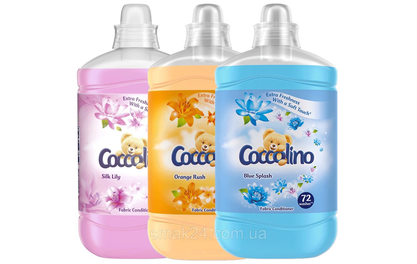 Кондиционер-ополаскиватель для белья Шелковая Лилия Coccolino Silk Lilly 1,7л Венгрия