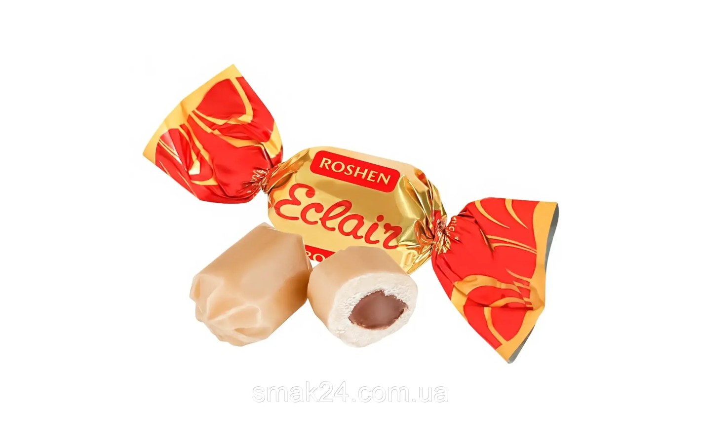Карамель молочная с шоколадной начинкой Roshen Ecler 1кг