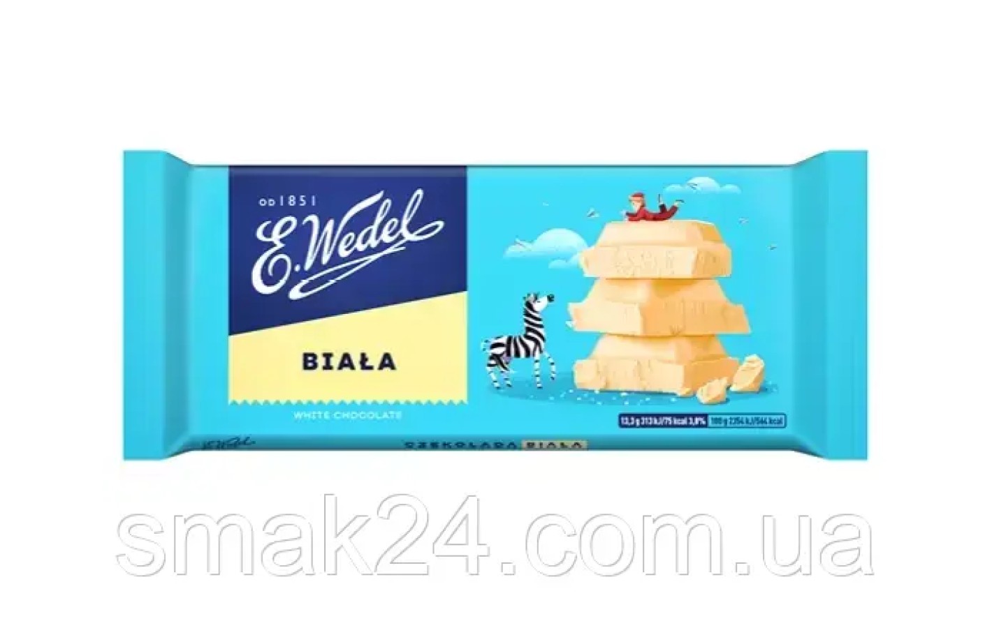 Шоколад белый E.Wedel Biala 80г Польша