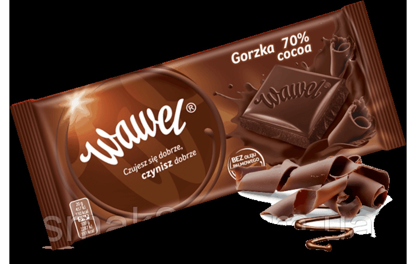 Шоколад чорний гіркий 70% Wawel Gorzka 70% cocoa 100 г Польща