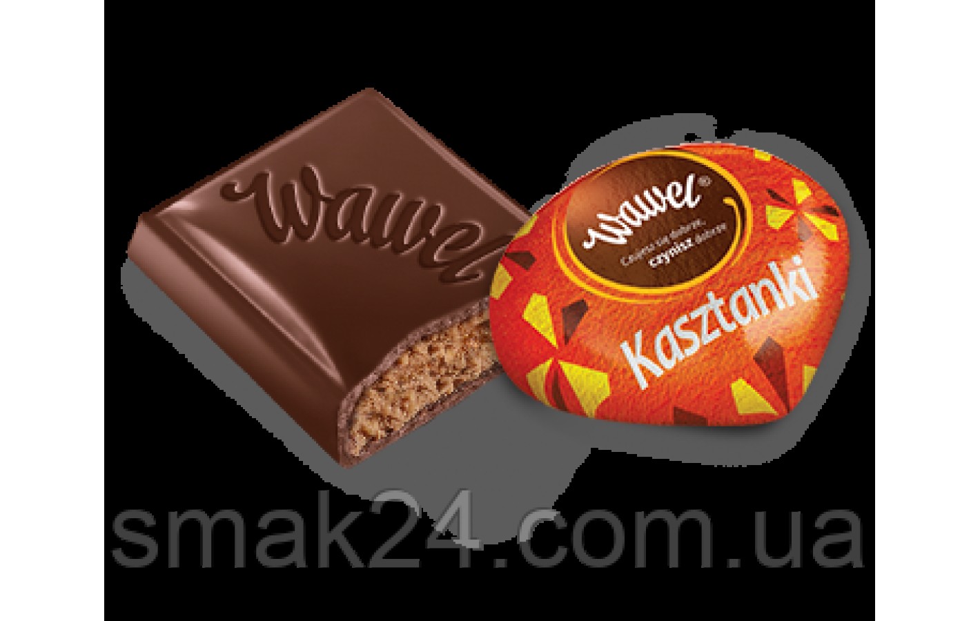 Шоколад какао с вафельками Wawel Kasztanki 100г Польша