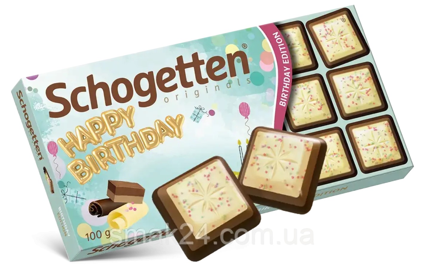 Шоколад Шогеттен С днем народження Schogetten Happy Birthday 100г Німеччина