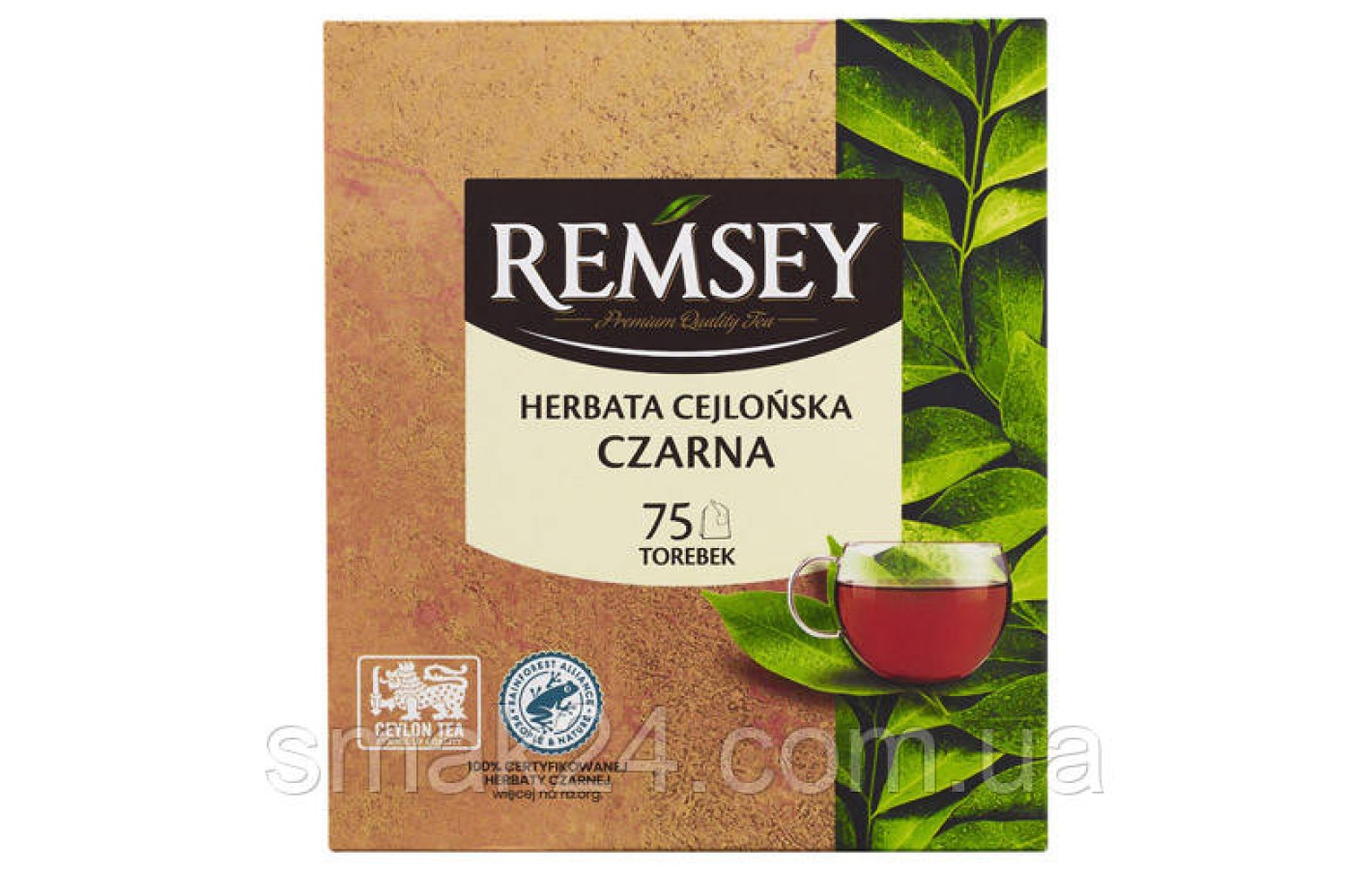 Чай чорний Remsey Klasyczna (класичний) Польща 75 пакетиків