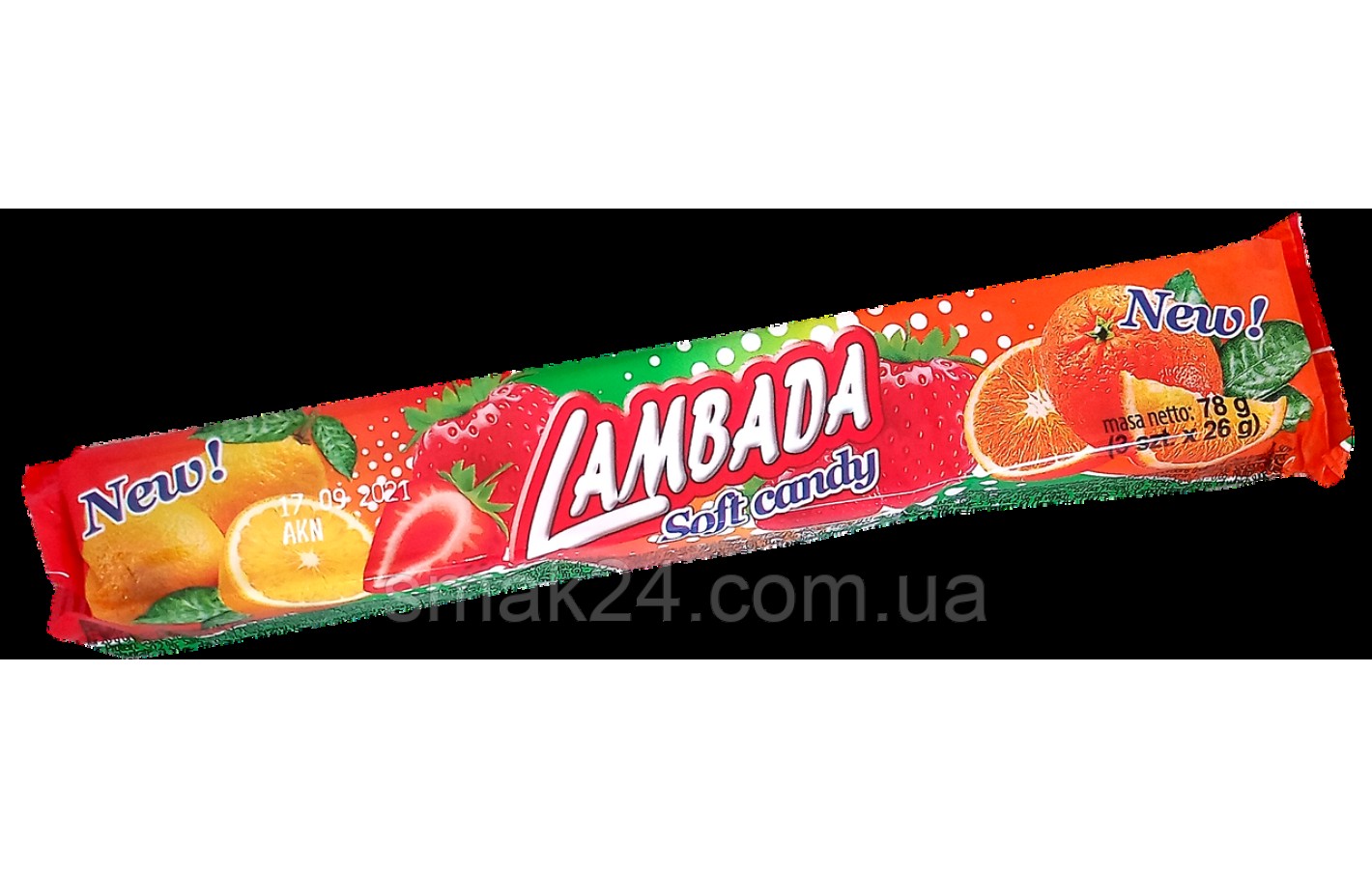 Жевательные конфеты Lambada Soft candy (3уп х 26г) 78г Польша