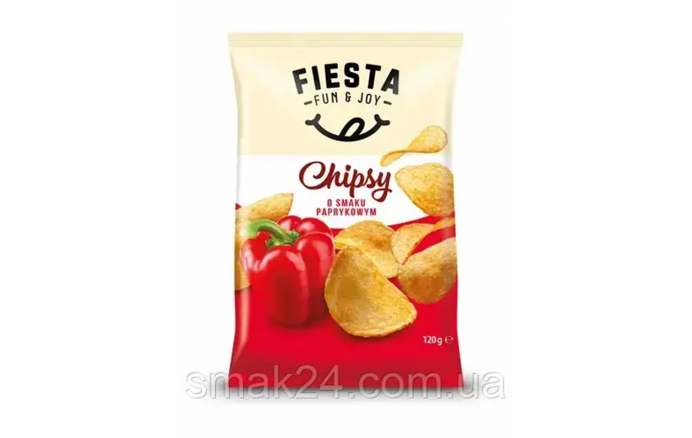 Чіпси картопляні з паприкою Fiesta Fun&Joy 120г Польща