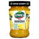 Джем з ананасу з низьким вмістом цукру Lowicz 280г Польща