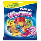 Конфеты жевательные Кислые Червячки Woogie Sour Worms 250 г Австрия