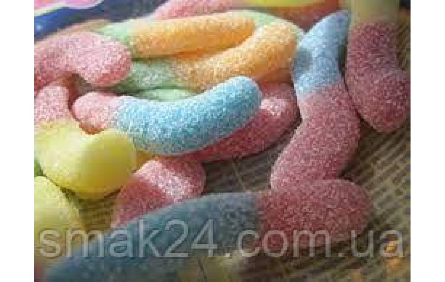 Конфеты жевательные Кислые Червячки Woogie Sour Worms 250 г Австрия
