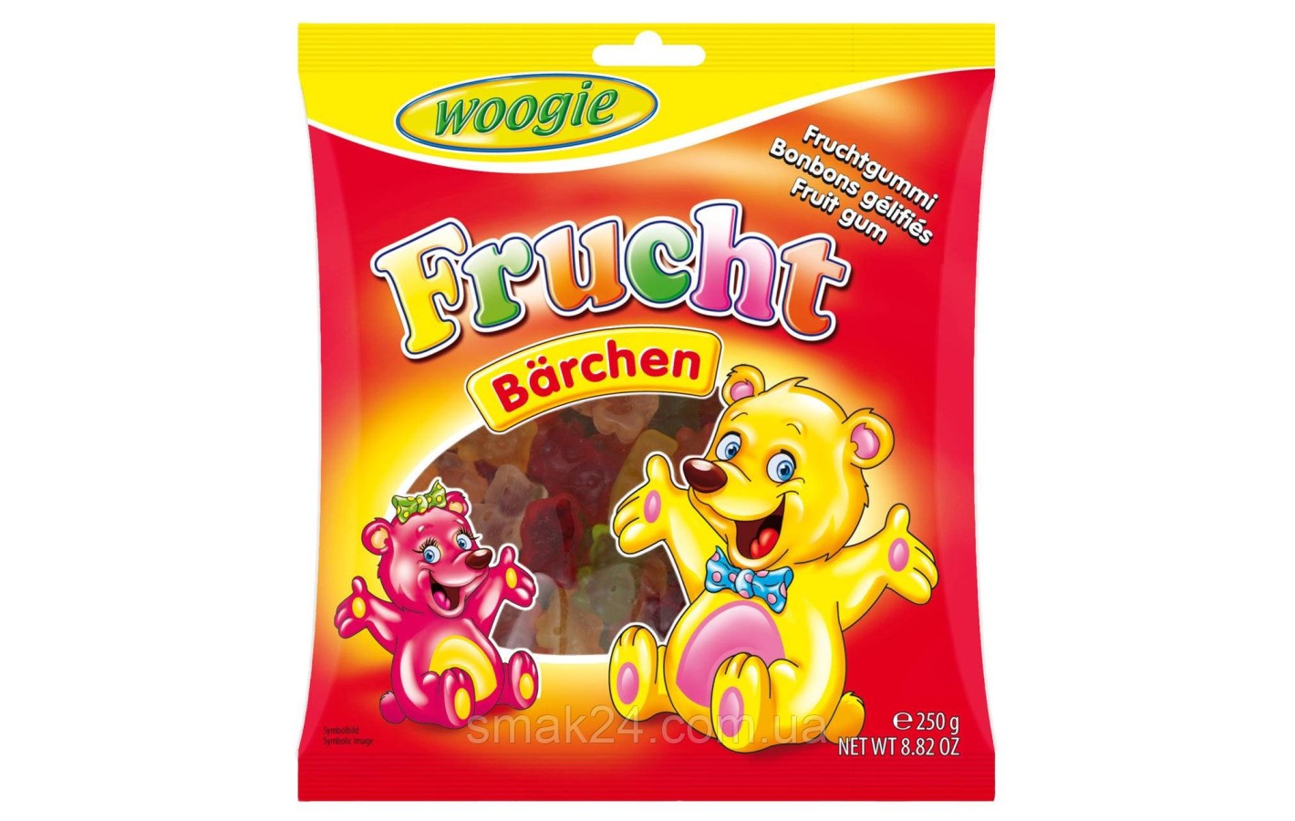 Конфеты жевательные Фруктовые Мишки Woogie Fruch Barchen 250г Австрия
