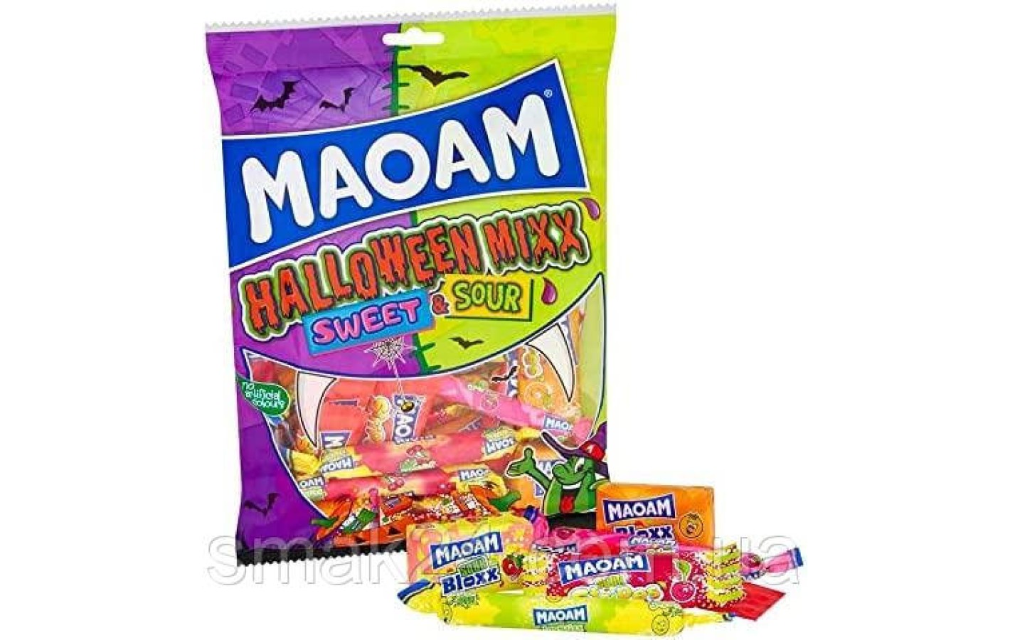 Жевательные конфеты кисло-сладкий микс MAOAM Halloween Mixx 400г Великобритания