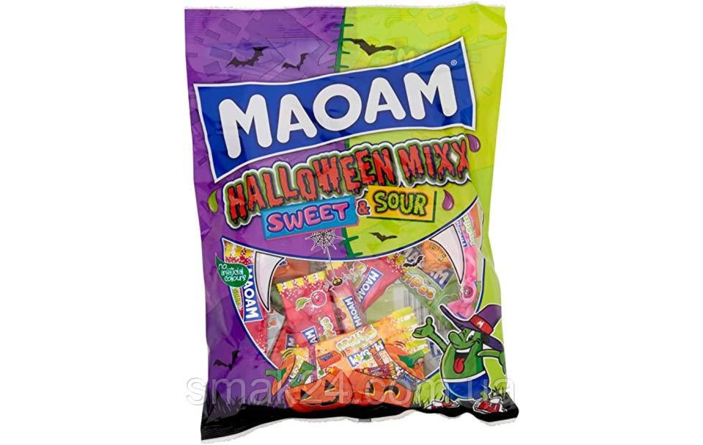 Жевательные конфеты кисло-сладкий микс MAOAM Halloween Mixx 400г Великобритания