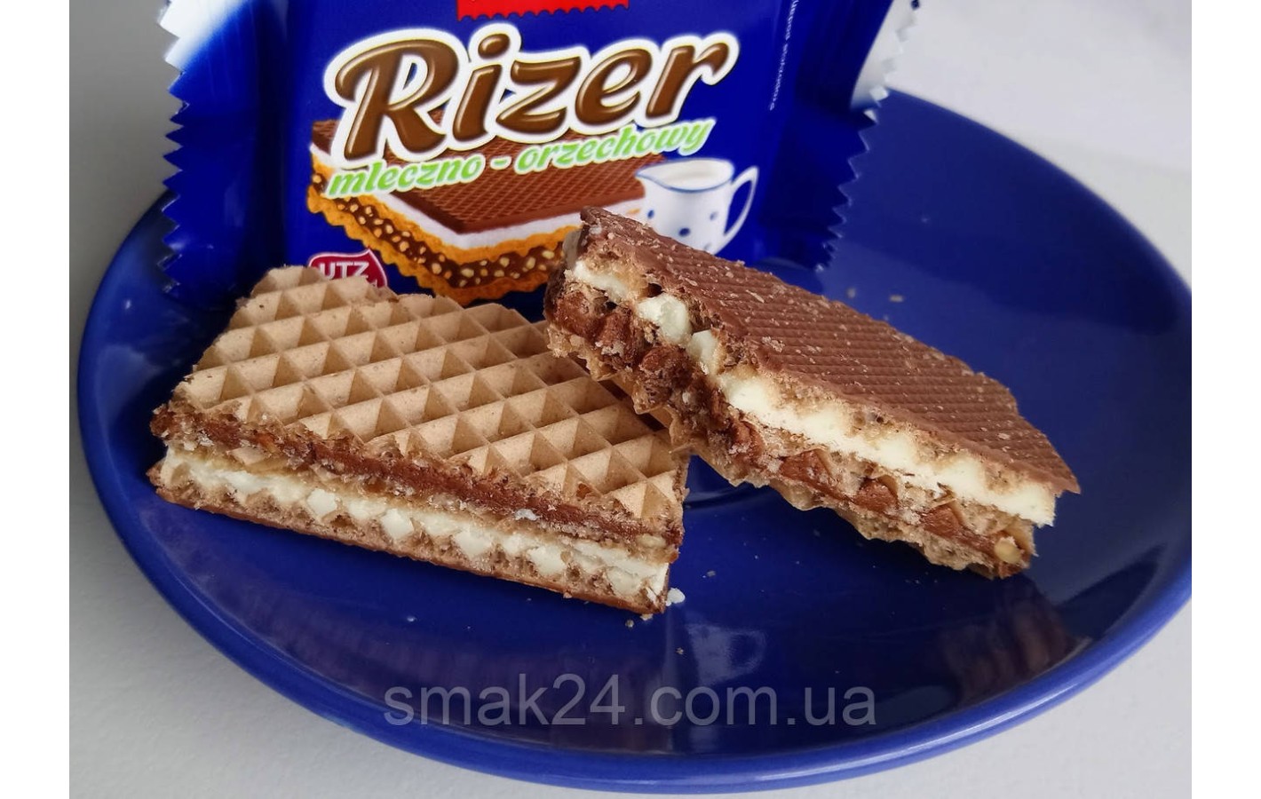 Вафлі з молочно-горіховою начинкою Sondey Rizer (10x25г) 250г Польща