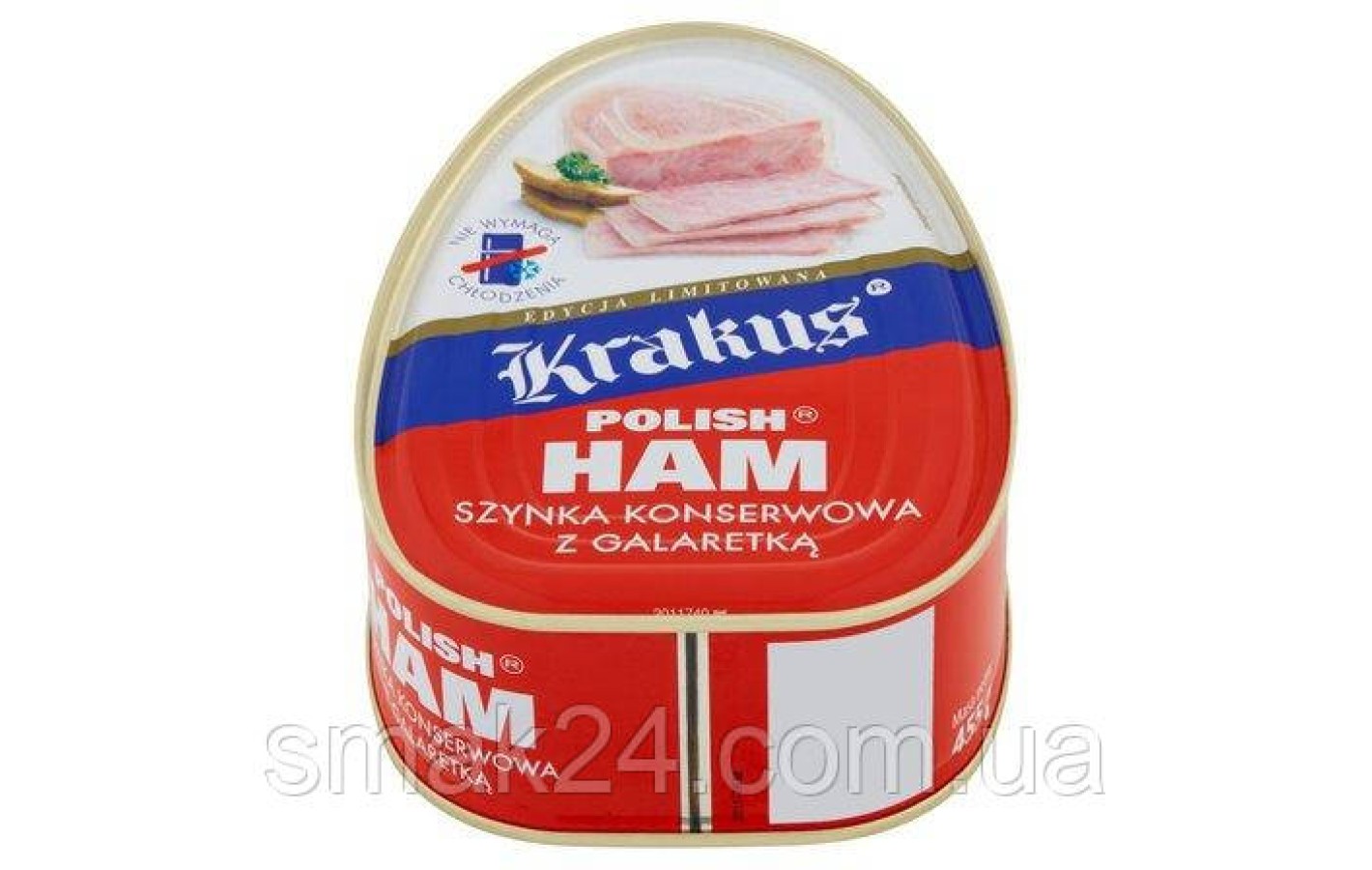 Шинка из свинины (ветчина) KRAKUS Szynka konserwowa z galaretką Польша 455г.