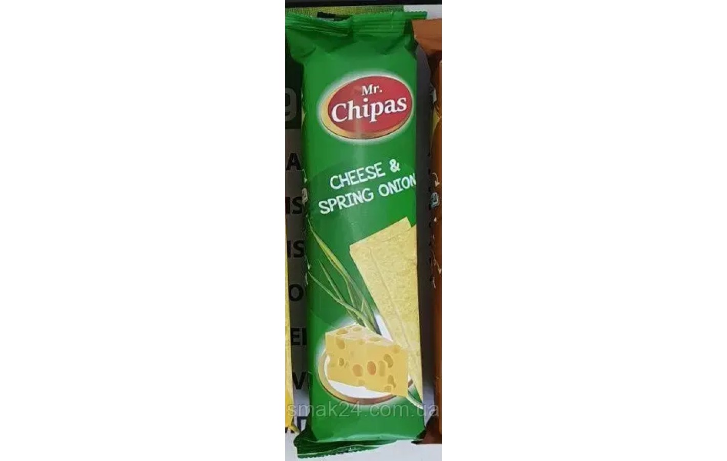 Чіпси з сиром та зеленою цибулею Mr.Chipas 75г Латвія